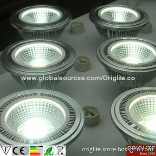 AR111 LED Spotlight, 15W/85-245V AC, Lifud Power/Bridgelux Chip/COB LED, AR111 Base, 3-year Warranty